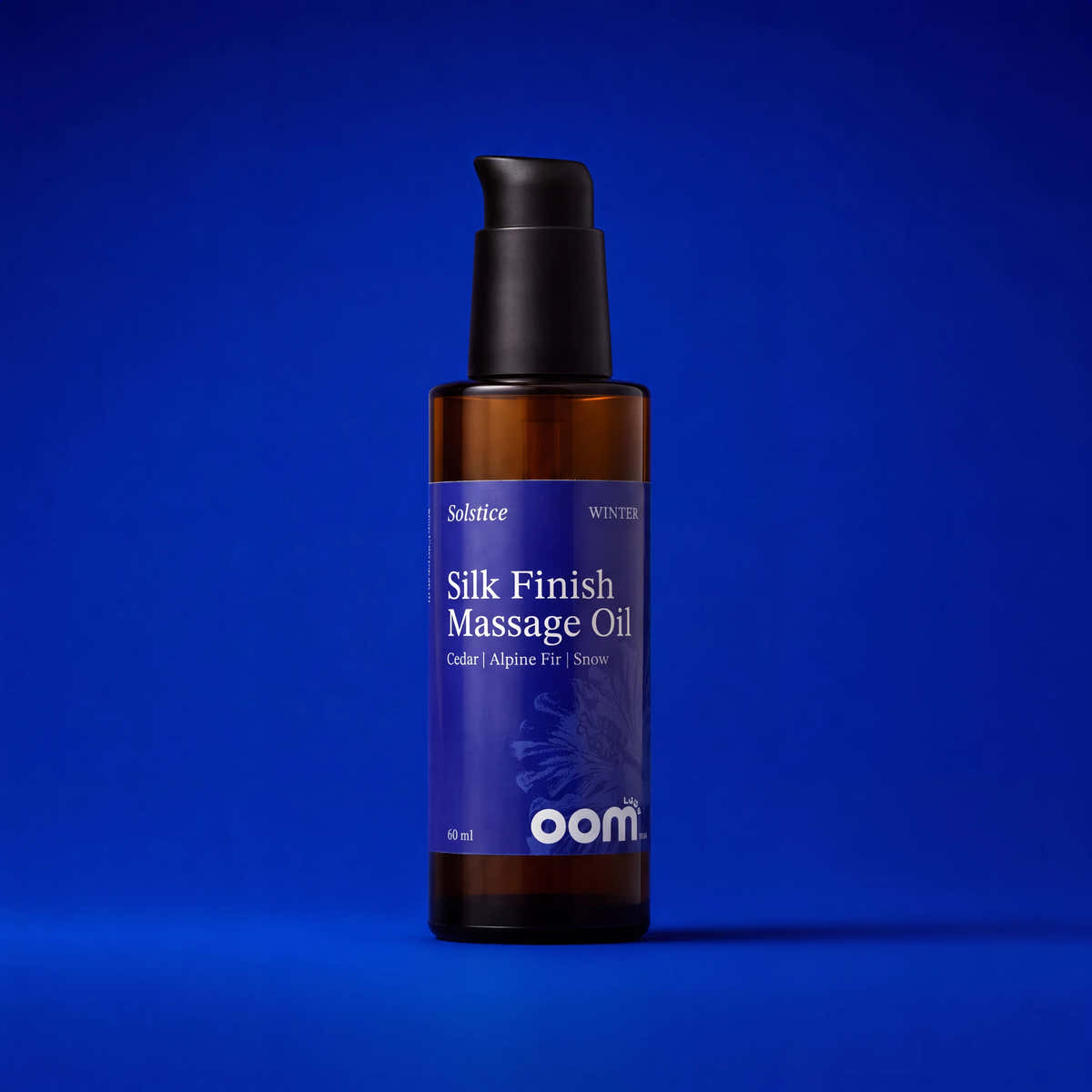 Solstice Winter Silk Finish Massage Oil — Cedar, Alpine Fir, Snow